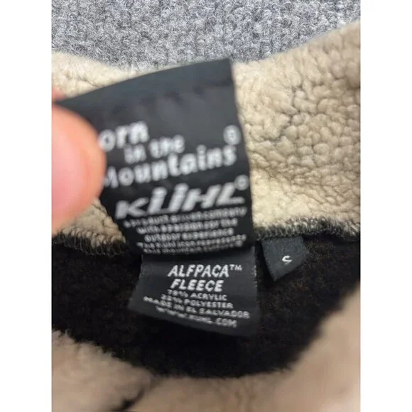 Kuhl Alfpaca Fleece Sweater Men's S Brown Zip Pullover Flathead Living 48* North - Picture 3 of 6